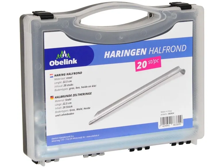Obelink koffer met halfronde haringen
