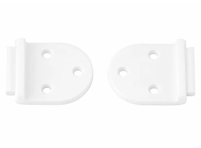 Obelink kunststoffen schuifdeurgeleiders (2x stuks) - white