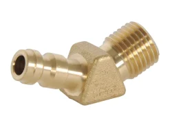 Obelink 1/4" links x snelkoppeling 45° adapter