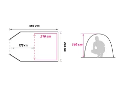 Obelink Low Crest 4 tunneltent
