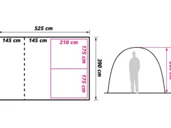 Obelink Lugano 6 Plus tunneltent