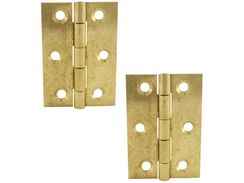 Obelink messingen platte scharnieren (2x stuks) - gold