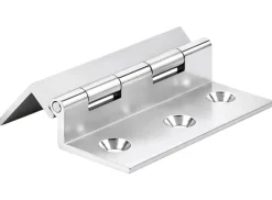 Obelink metalen haakse scharnieren (2x stuks) - silver