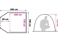 Obelink Milos 3 Deluxe koepeltent