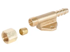 Obelink 8 mm knelkoppeling x slangpilaar muurbevestiging