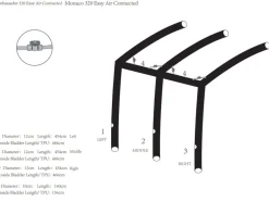 Obelink Monaco/Ambassador 320 Easy Air Connected dwars airtube new