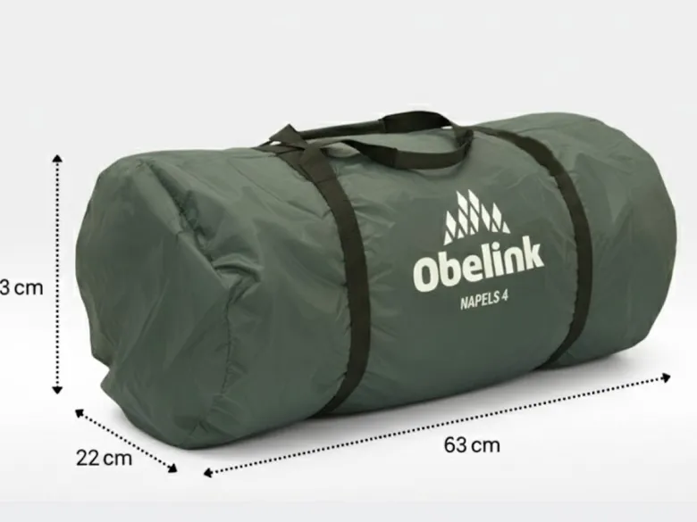 Obelink Napels 4 Poly Vis-à-Vis tunneltent