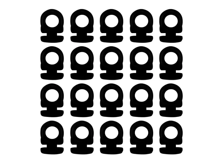 Obelink Neta gordijnrunners (20 stuks) - black
