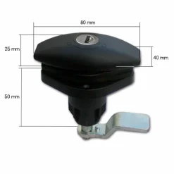 Obelink ovalen drukslot - black