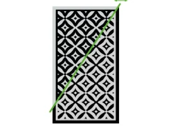 Obelink Patio Mat Cube 440 x 290 cm tenttapijt