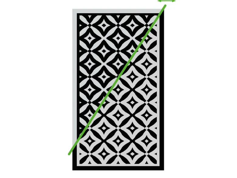 Obelink Patio Mat Cube 440 x 290 cm tenttapijt