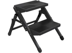 Obelink Perth opvouwbare dubbele opstap - black