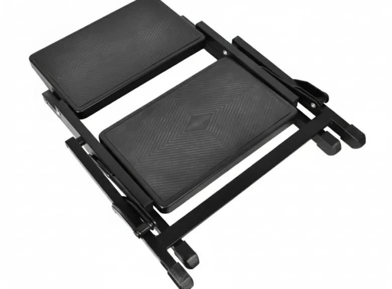 Obelink Perth opvouwbare dubbele opstap - black