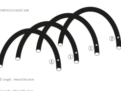 Obelink Portico 6 Easy Air hoofd airtube voor