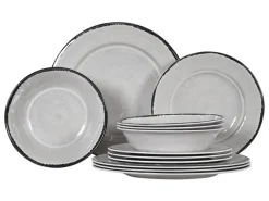 Obelink Premium Stone serviesset - 12-delig