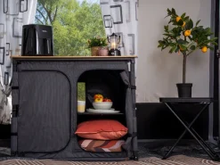 Obelink Ravenna Bamboo Quick campingkast - Black