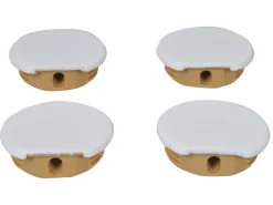 Obelink ronde hoekverbinders - white