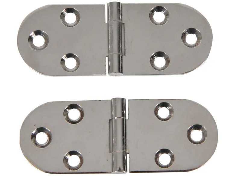 Obelink RVS afgeronde scharnieren (2x stuks) - glans
