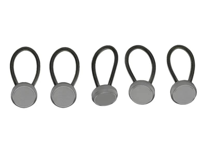 Obelink set korte elastieken met platte knop - 9 cm