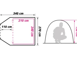 Obelink Shelter 4 CoolDark koepeltent