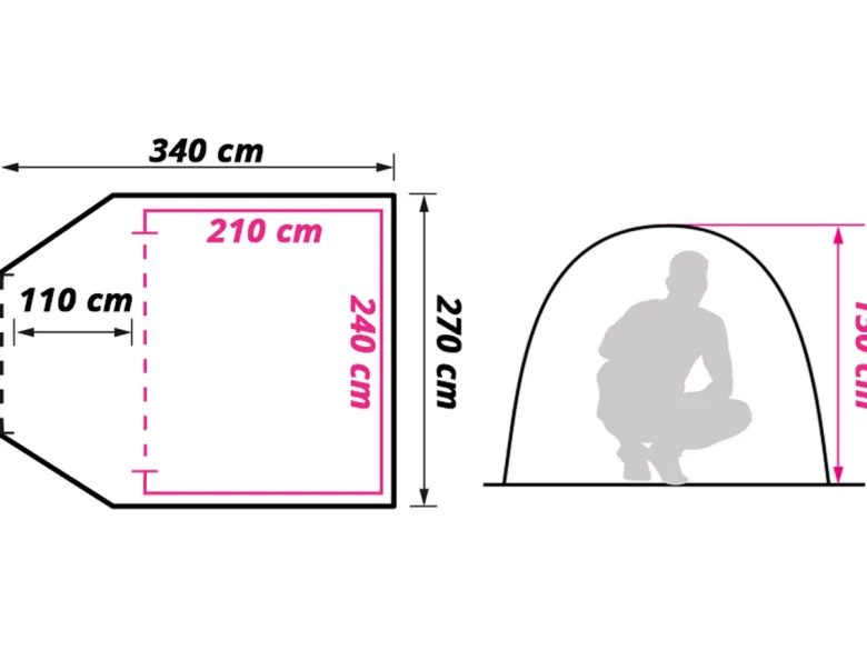 Obelink Shelter 4 CoolDark koepeltent