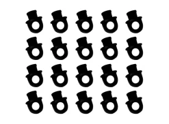 Obelink Ösi gordijnhaakjes (20 stuks) - black