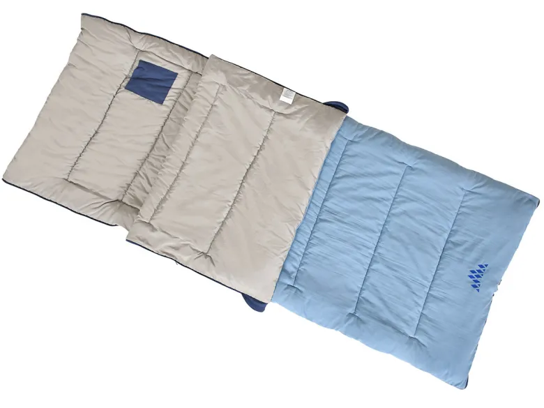 Obelink Sleepwarm Reversible slaapzak - Light Blue/ Crown Blue