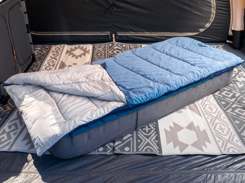 Obelink Sleepwarm Reversible slaapzak - Light Blue/ Crown Blue