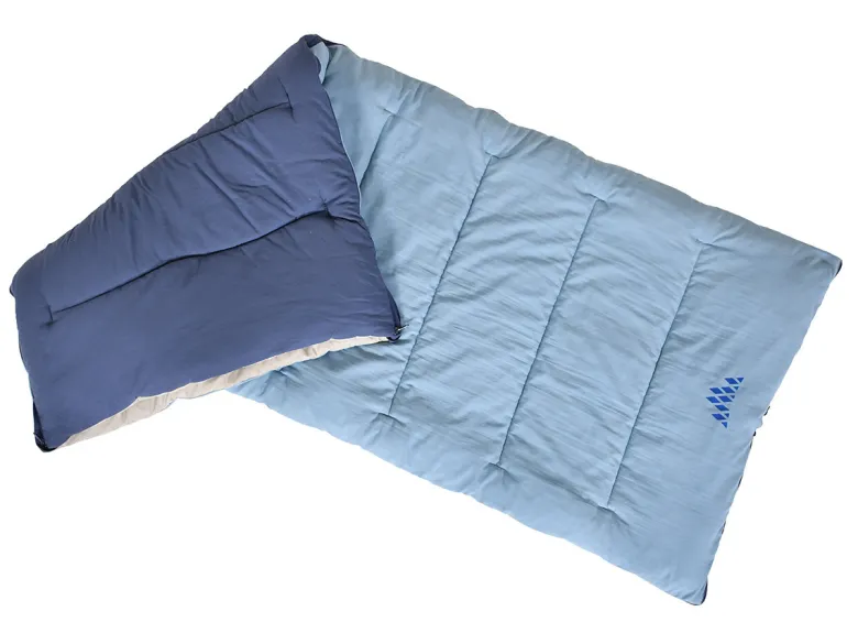 Obelink Sleepwarm Reversible slaapzak - Light Blue/ Crown Blue