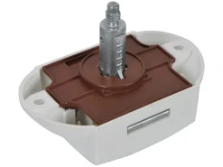 Obelink spanjolet drukknopslot met sluithaken - white