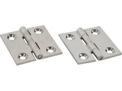 Obelink stalen kleine scharnieren (2x stuks) - silver