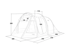 Obelink Summer 4 TC Easy Air tunneltent