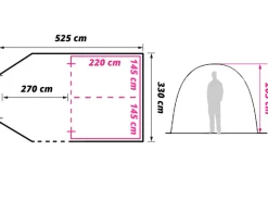 Obelink Summer 4 TC XL Easy Air tunneltent