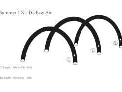 Obelink Summer 4 XL Easy Air hoofd airtube achter