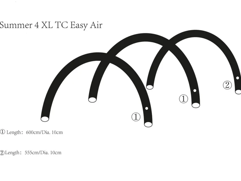 Obelink Summer 4 XL Easy Air hoofd airtube achter