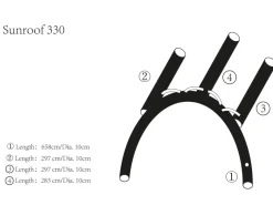 Obelink Sunroof 330 Easy Air airtubes