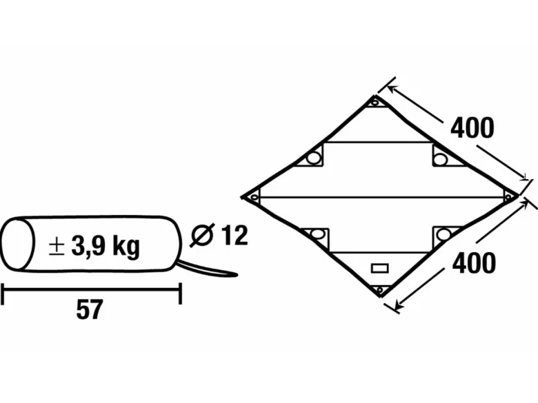 Obelink Tarp 2 400 x 400 cm