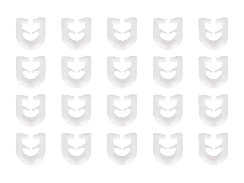 Obelink T glijder gordijnhaakjes (20 stuks) - white