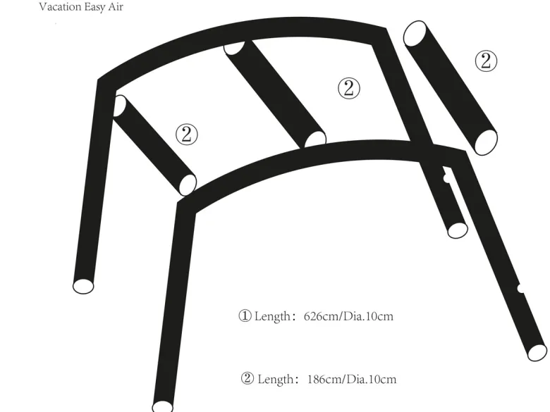 Obelink Vacation Easy Air hoofd airtube