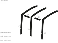 Obelink Viera/Palma 280/390 Easy Air hoofd airtube links/rechts