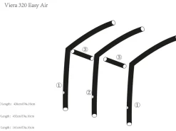 Obelink Viera/Palma 320 Easy Air hoofd airtube midden