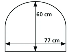 Obelink wielflap rond - 77 x 60 cm