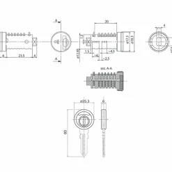 Obelink Zadi-02 cilinder sleutel set