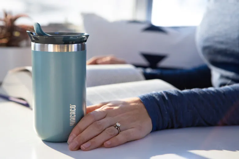 Octaroma Lungo thermosbeker - Cadet Blue