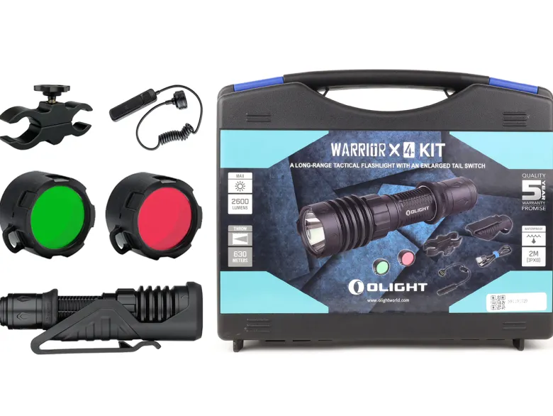 Olight Warrior X 4 Hunting Kit Oplaadbare Zaklamp