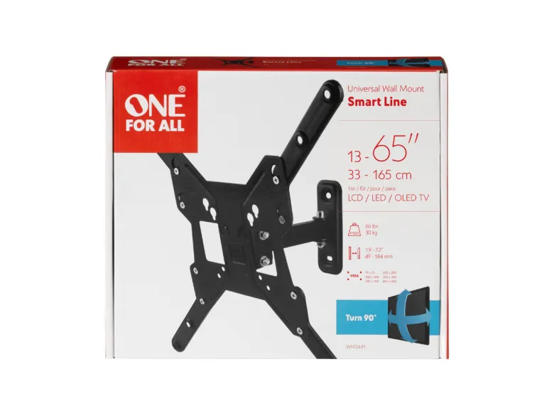 One For All Smart Turn 90° TV Beugel - 13 tot 65 inch
