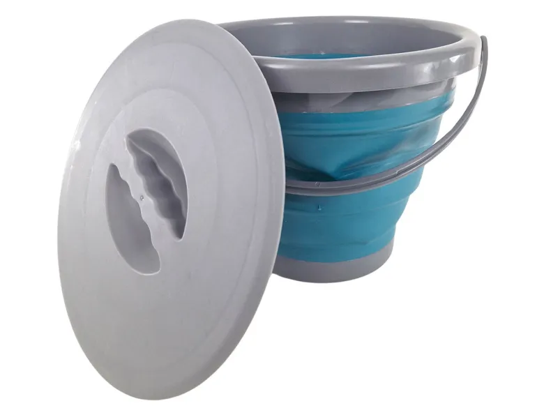 Opvouwbare emmer met deksel - 5 liter