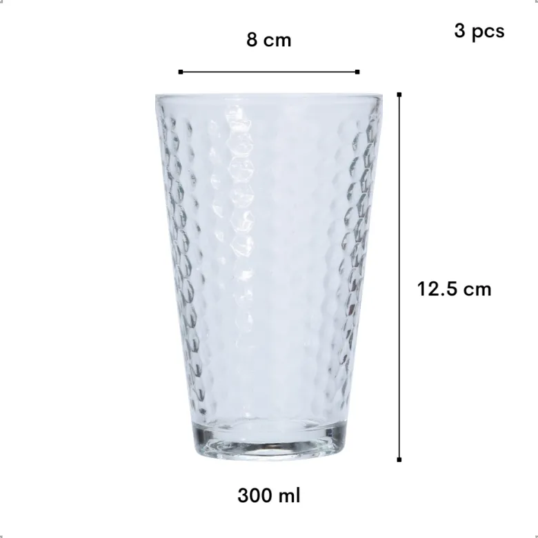 Orange85 30 cl set van 3 drinkglazen