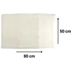 Orange85 50 x 80 cm polyester badmat - White