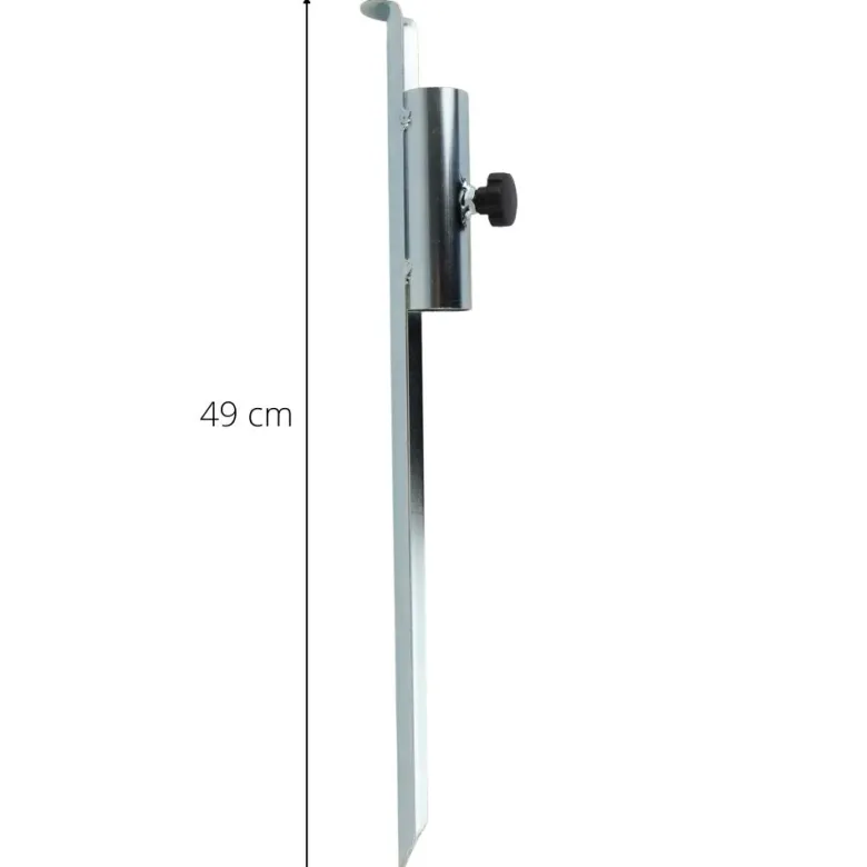 Orange85 zilveren parasolhouder met haring